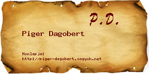 Piger Dagobert névjegykártya